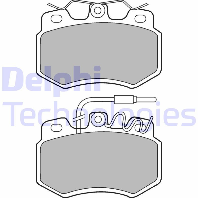DELPHI LP536 Pastiglie freno Anteriore per