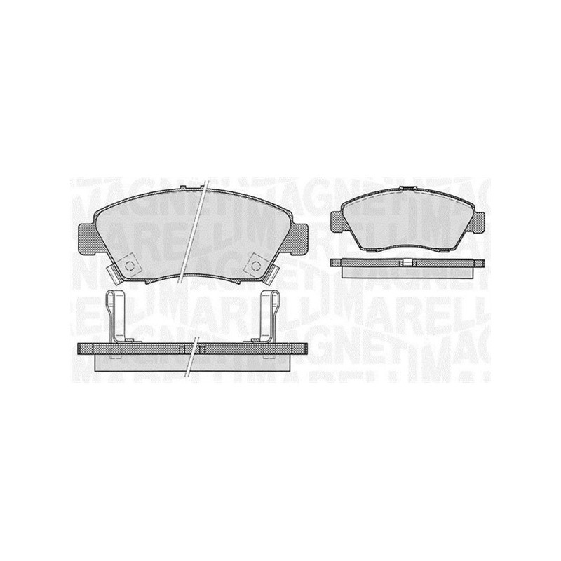 MAGNETI MARELLI 363916060275 Brzdové platničky Predné pre