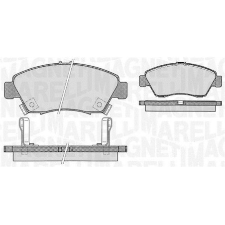 MAGNETI MARELLI 363916060275 Bremsbeläge Vorne für