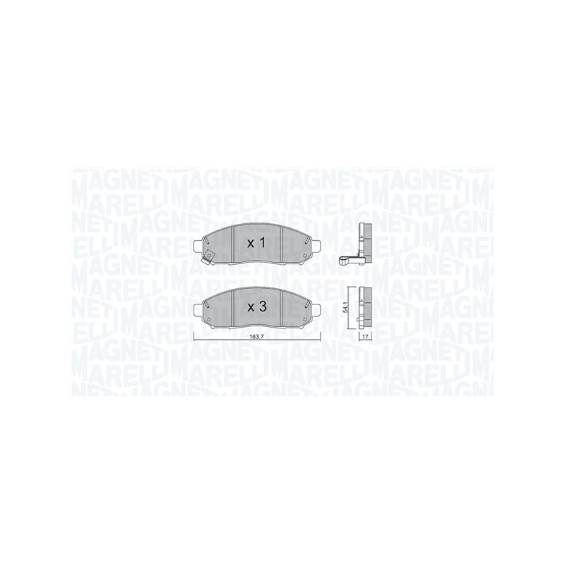 MAGNETI MARELLI 363916060982 Brzdové platničky