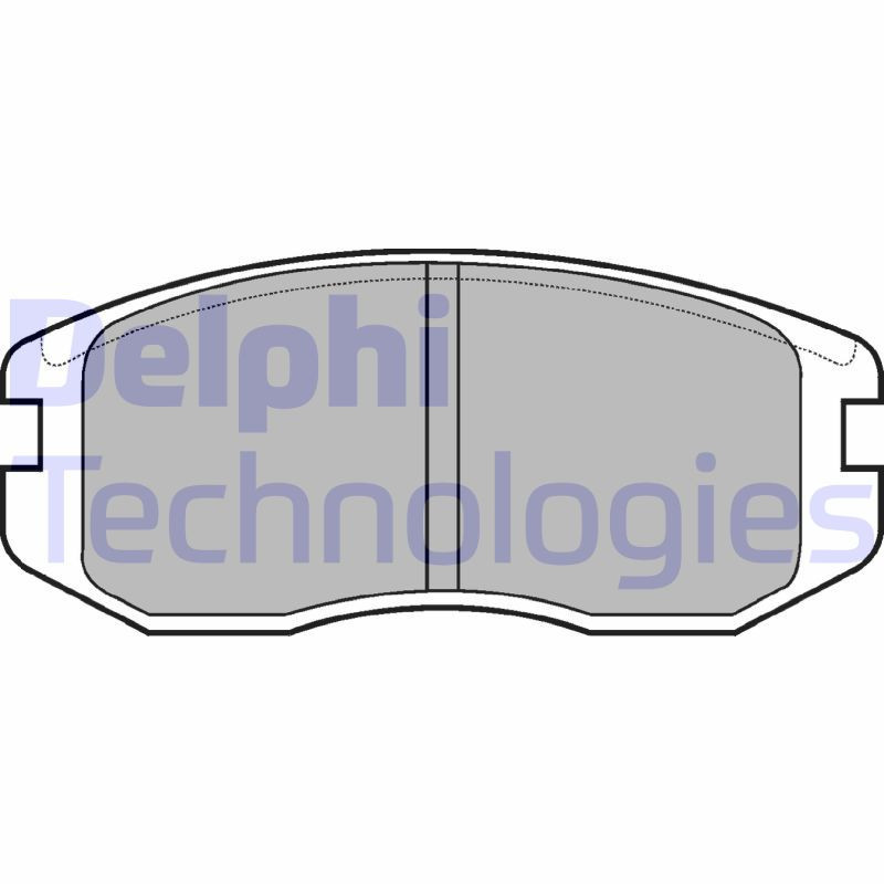 DELPHI LP736 Klocki hamulcowe Przód dla