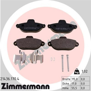 ZIMMERMANN 21436.170.4 Pastillas de freno Delantero para