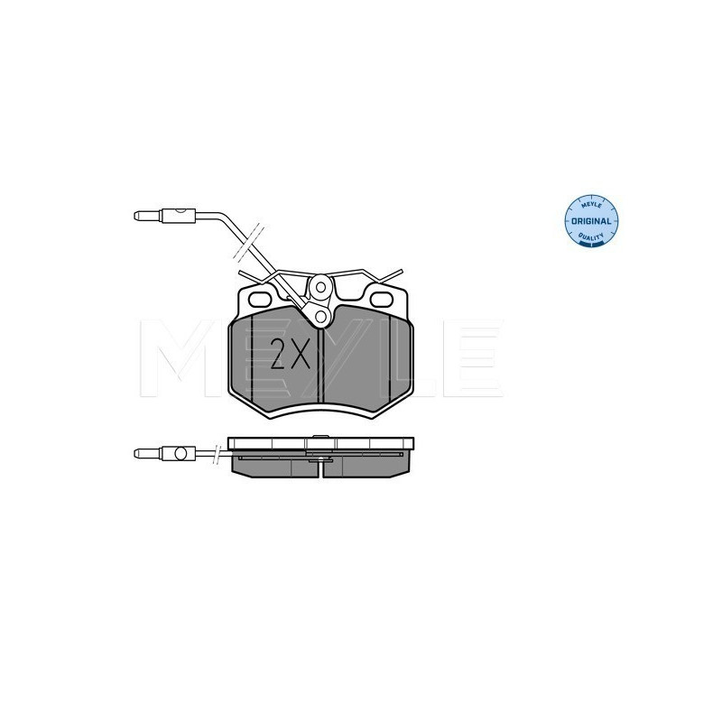 MEYLE 025 210 8017/W Brake Pads Set Front for 205 309 C15 AX ZX Visa