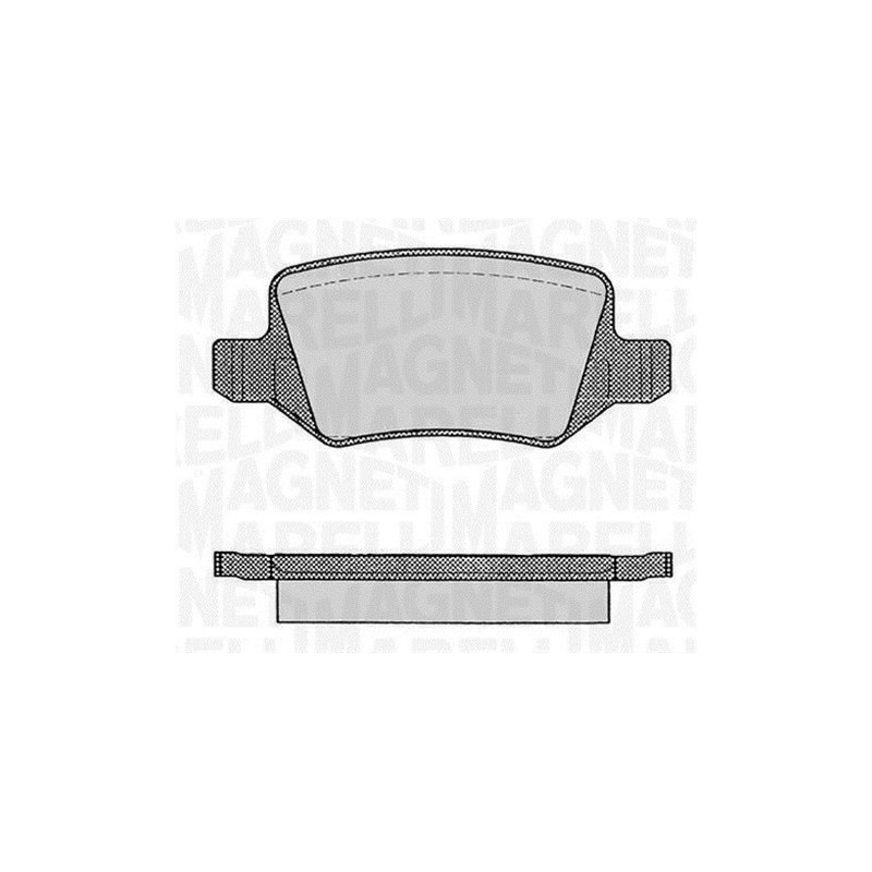 MAGNETI MARELLI 363916060308 Brzdové platničky Zadné pre