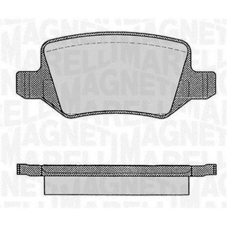 MAGNETI MARELLI 363916060308 Pastillas de freno Trasero para