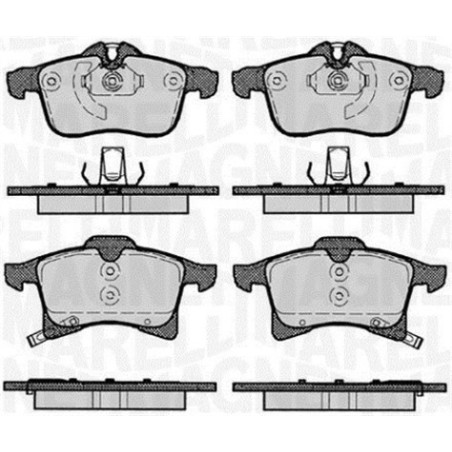 MAGNETI MARELLI 363916060364 Brzdové platničky Predné pre