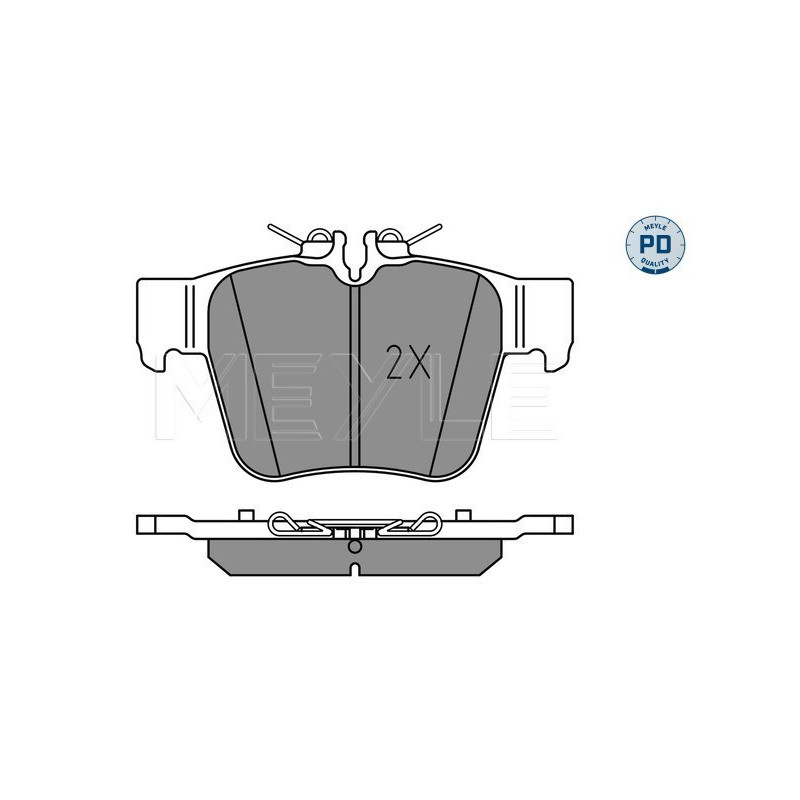 MEYLE 025 224 2316/PD Pastillas de freno trasero para Mercedes GLC C
