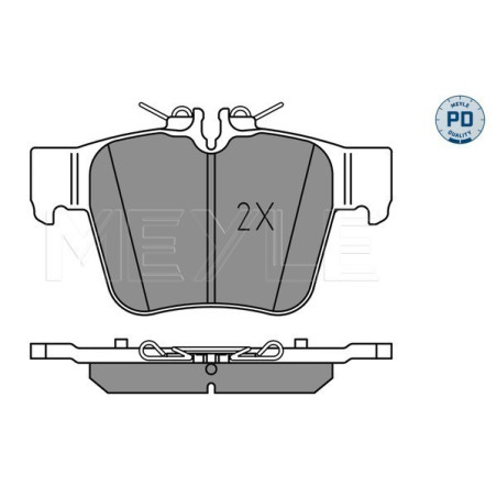 MEYLE 025 224 2316/PD Brzdové destičky zadní pro Mercedes GLC C