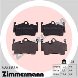 ZIMMERMANN 24541.155.9 Brake Pads