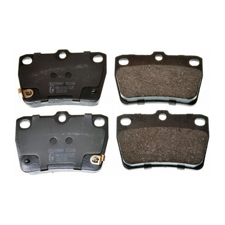 DENCKERMANN B111166 Pastillas de freno Trasero para