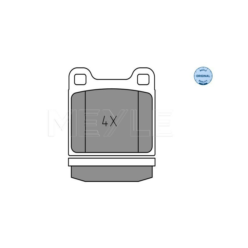 MEYLE 025 202 2815 Pastiglie freno anteriore per Polo Passat Derby Golf 80 Jetta Santana