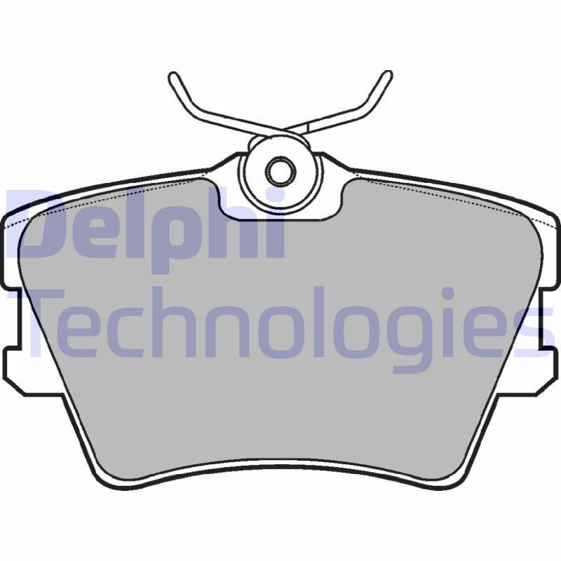DELPHI LP1019 Pastiglie freno Posteriore per
