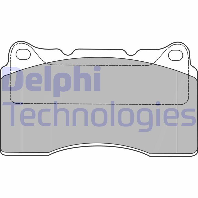 DELPHI LP1422 Brzdové platničky Predné pre