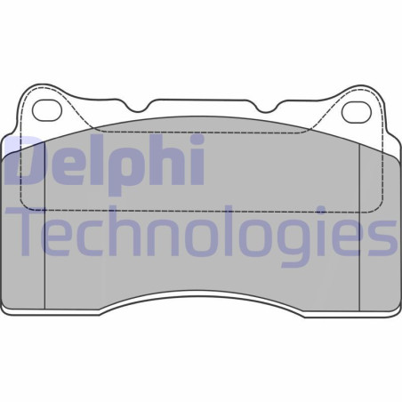 DELPHI LP1422 Pastillas de freno Delantero para
