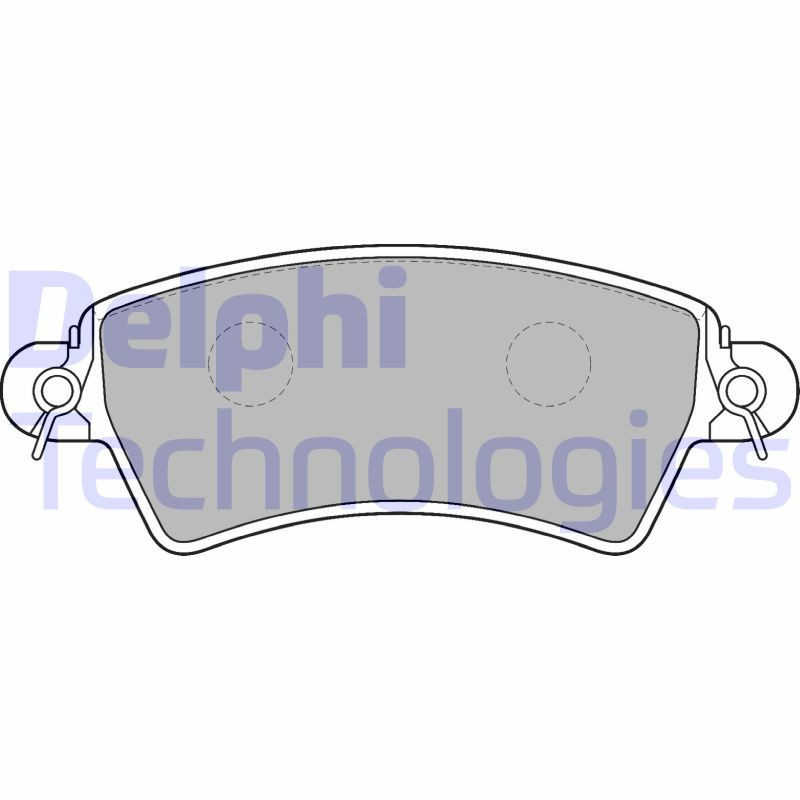 DELPHI LP1517 Pastillas de freno Delantero para