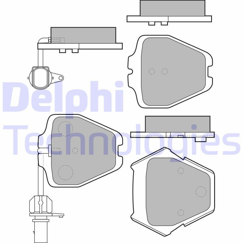 DELPHI LP1903 Brake Pads Set Front for