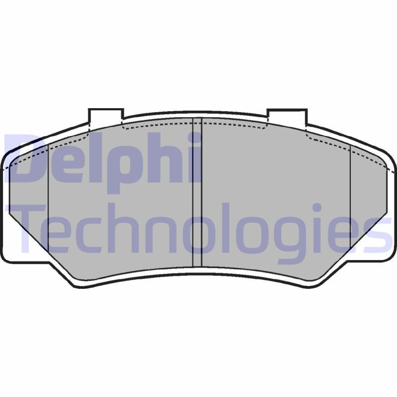 DELPHI LP438 Pastiglie freno Anteriore per