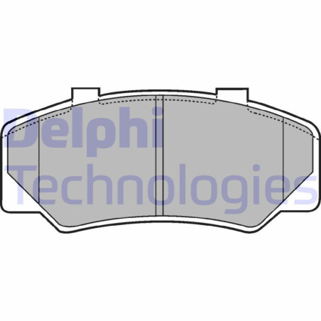 DELPHI LP438 Pastiglie freno Anteriore per
