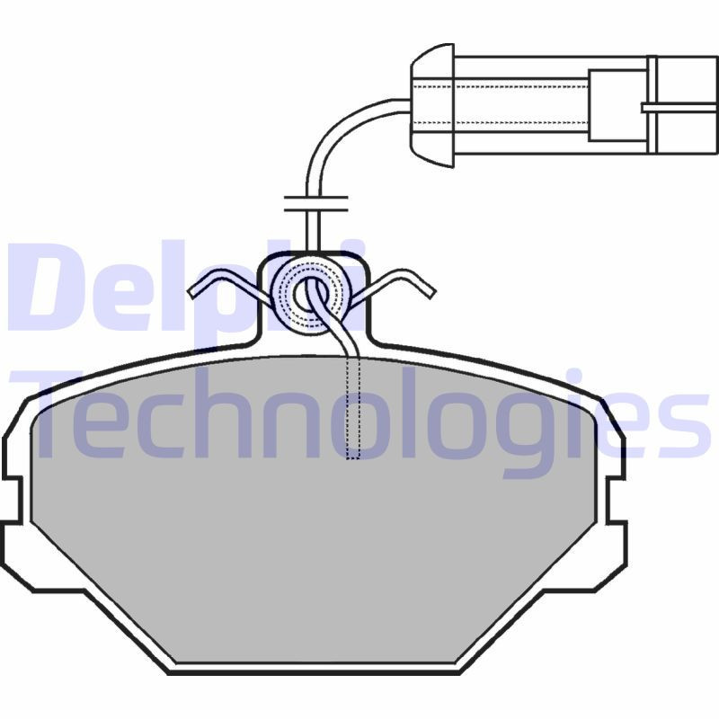 DELPHI LP566 Pastiglie freno Anteriore per
