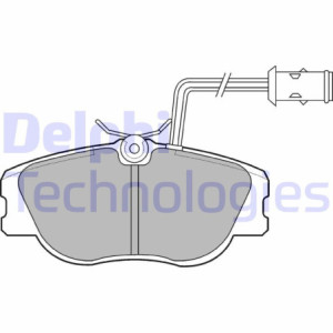 DELPHI LP598 Pastillas de freno Delantero para