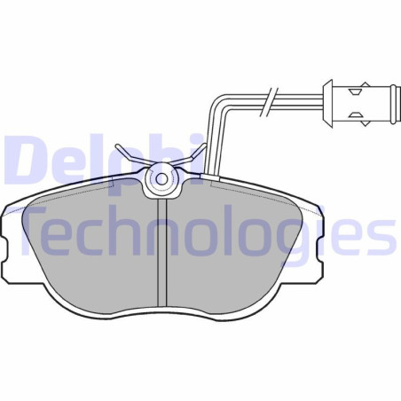 DELPHI LP598 Brake Pads Set Front for