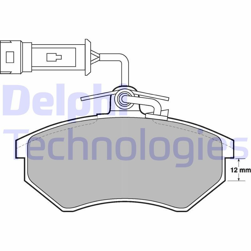 DELPHI LP901 Pastillas de freno Delantero para