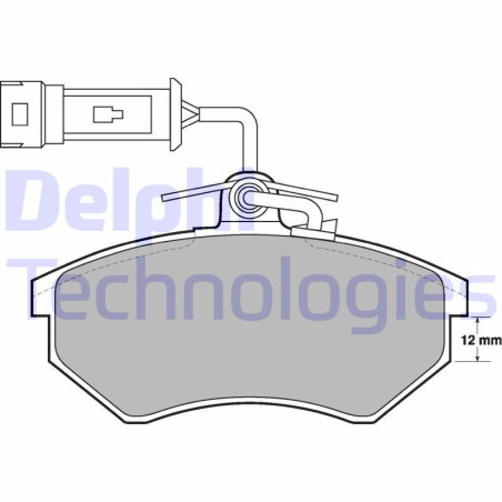 DELPHI LP901 Pastiglie freno Anteriore per