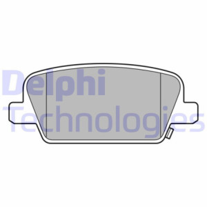 DELPHI LP3554 Brzdové platničky Zadné pre