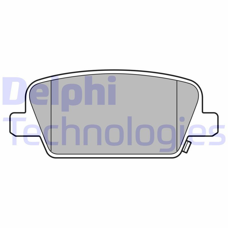 DELPHI LP3554 Klocki hamulcowe Tył dla
