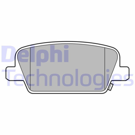 DELPHI LP3554 Klocki hamulcowe Tył dla