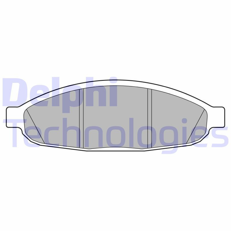 DELPHI LP3555 Brzdové platničky Predné pre