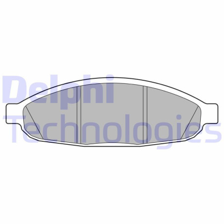 DELPHI LP3555 Brzdové platničky Predné pre