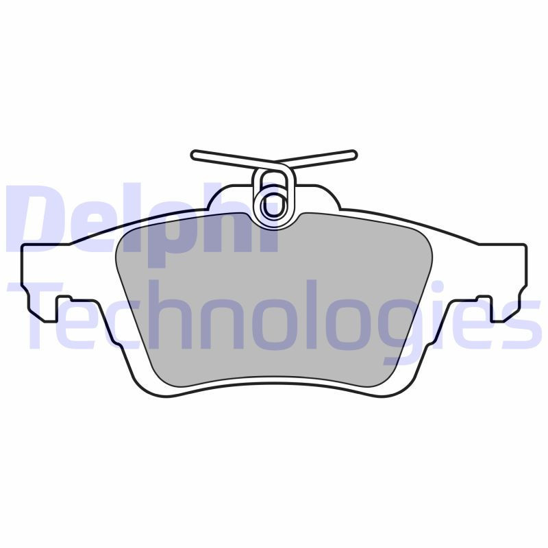 DELPHI LP3207 Brzdové platničky Zadné pre