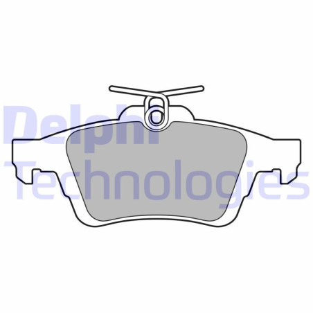DELPHI LP3207 Brzdové platničky Zadné pre