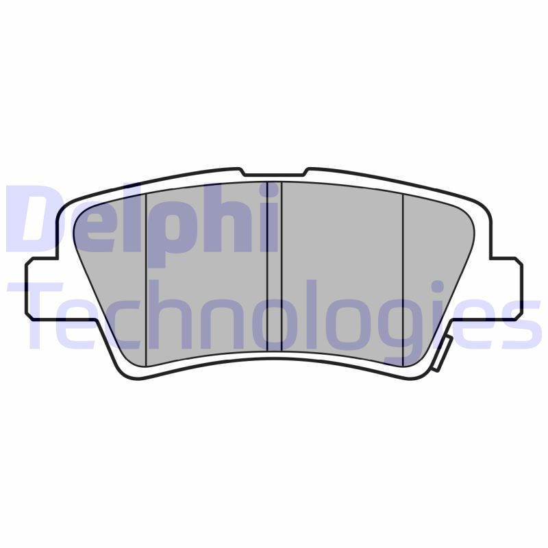 DELPHI LP3587 Pastiglie freno Posteriore per