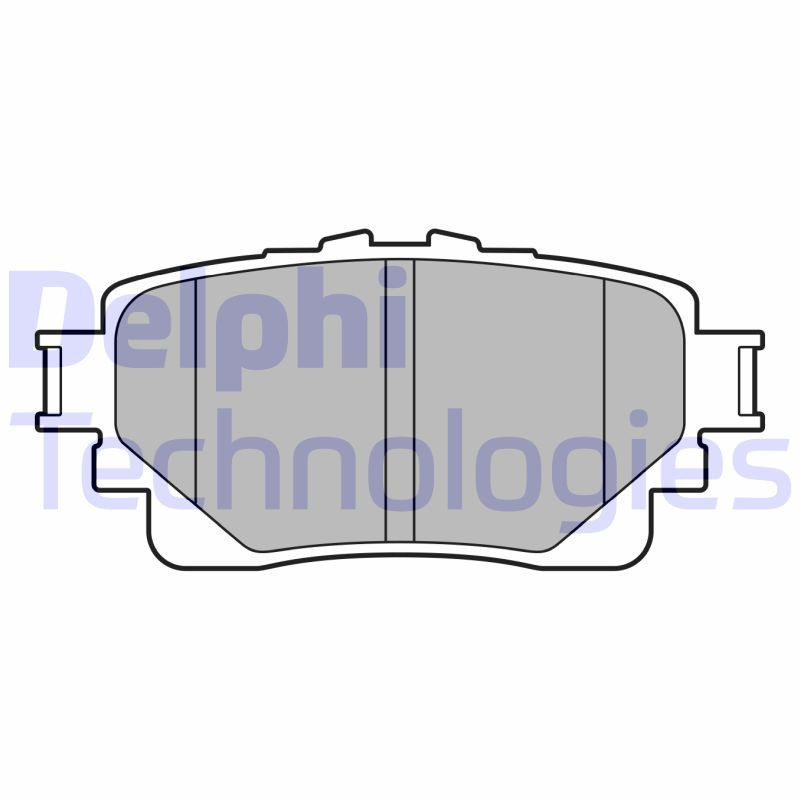 DELPHI LP3599 Plaquettes de frein Arrière pour