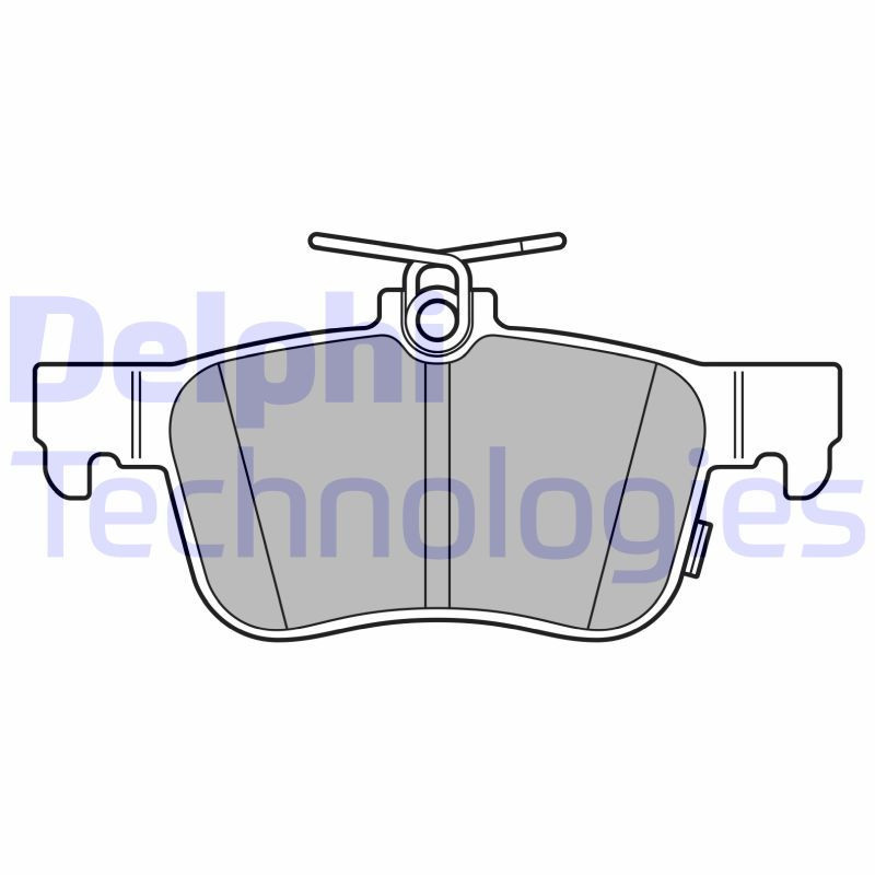 DELPHI LP3607 Brzdové platničky Zadné pre
