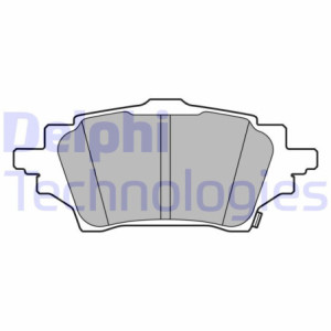 DELPHI LP3608 Pastillas de freno Trasero para