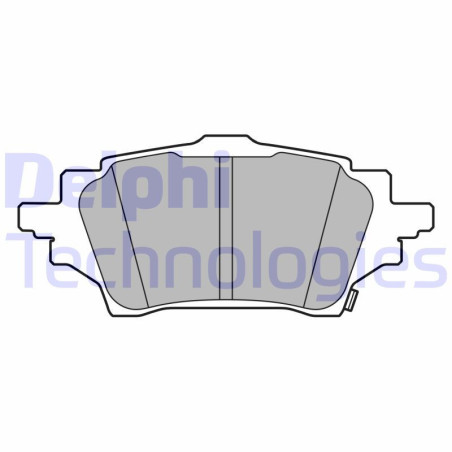 DELPHI LP3608 Pastillas de freno Trasero para