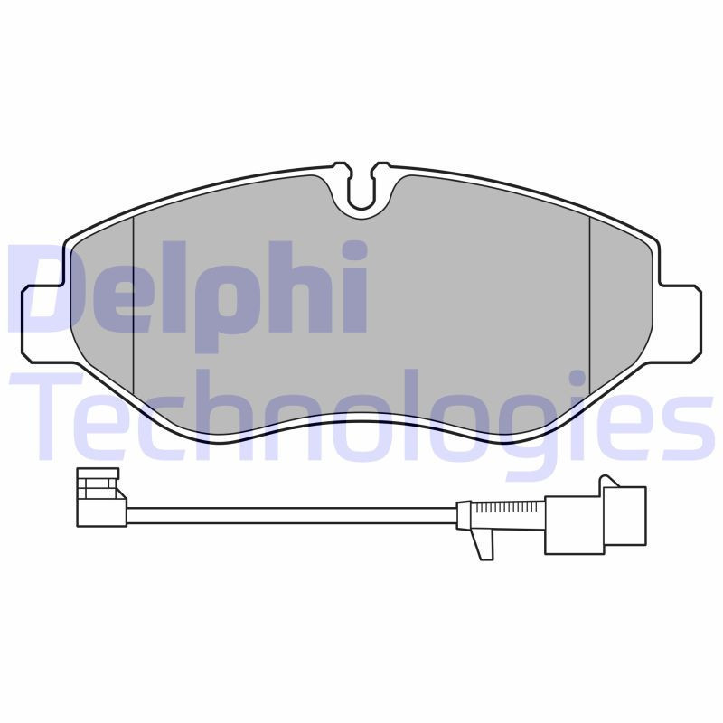 DELPHI LP3621 Brzdové platničky Predné pre