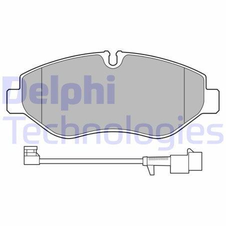 DELPHI LP3621 Brzdové platničky Predné pre