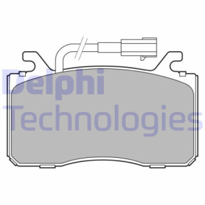DELPHI LP3435 Klocki hamulcowe Przód dla