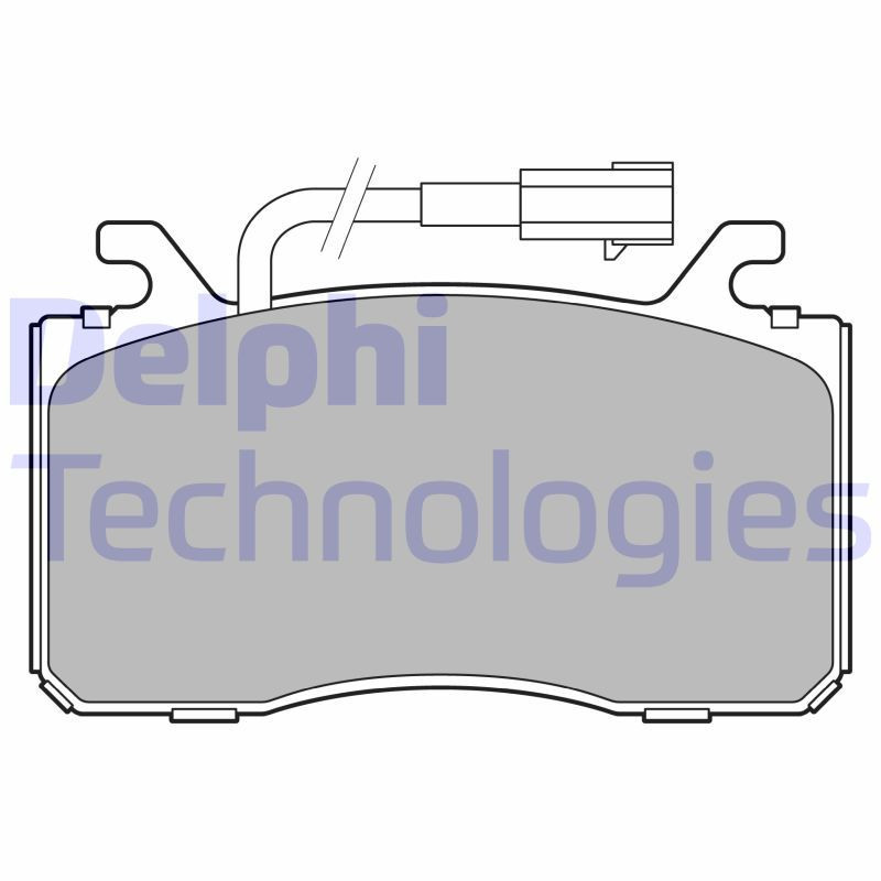 DELPHI LP3435 Klocki hamulcowe Przód dla