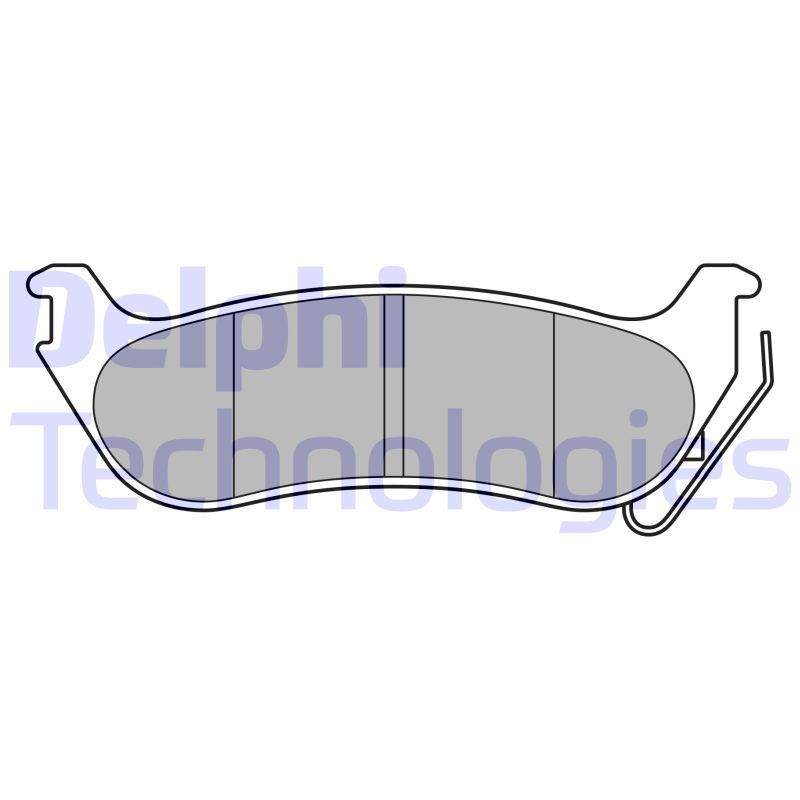 DELPHI LP3556 Pastillas de freno Trasero para