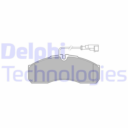 DELPHI LP3574 Brzdové platničky Predné pre