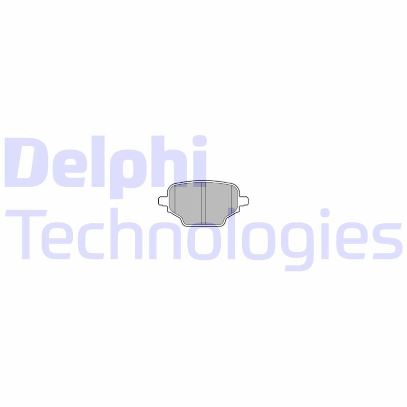DELPHI LP3580 Plaquettes de frein Arrière pour
