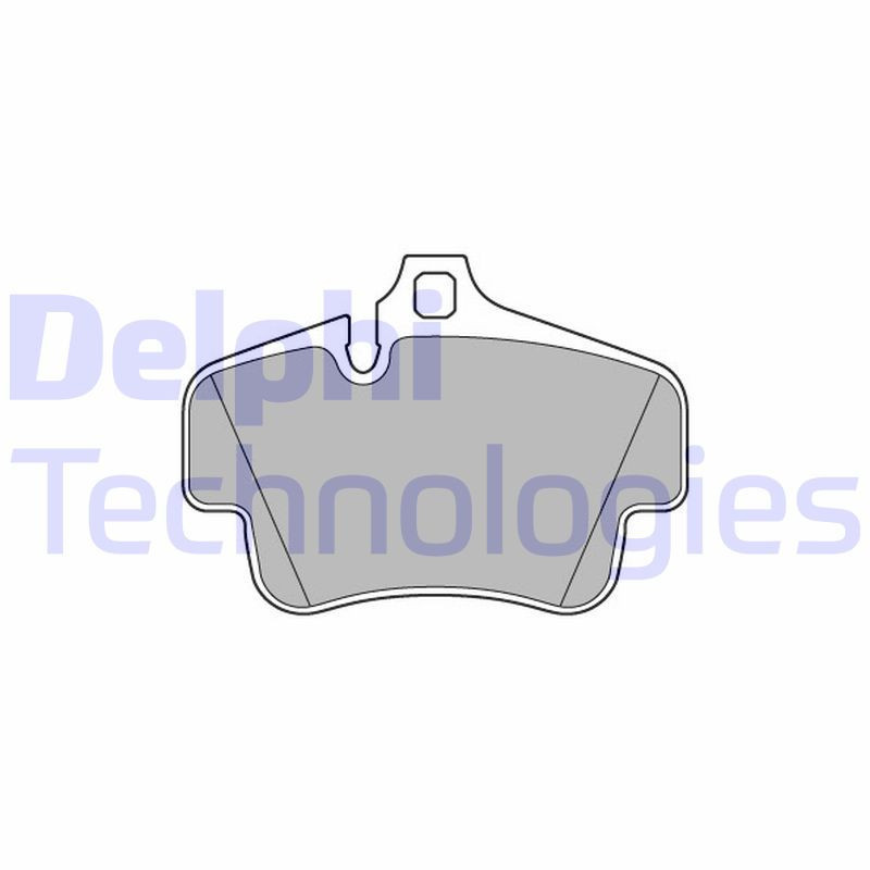 DELPHI LP3586 Brzdové platničky Zadné pre