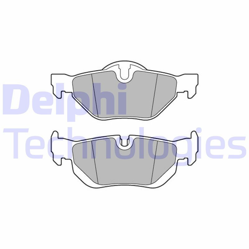 DELPHI LP3618 Pastillas de freno Trasero para
