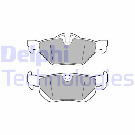 DELPHI LP3618 Brake Pads Set Rear for