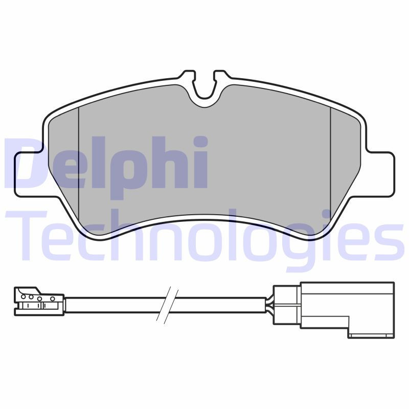 DELPHI LP3619 Pastiglie freno Posteriore per